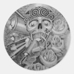 love tattoo round sticker