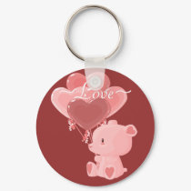 Love Teddy Bear Keychain by Customizables Love Teddy Bear Keychain