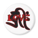 Love Tendai Buddhist Style Refrigerator Magnets