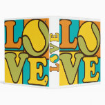 Love Tennis 3 Ring Binder
