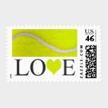 Love Tennis Postage Stamps stamps