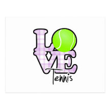 Love Tennis Postcard