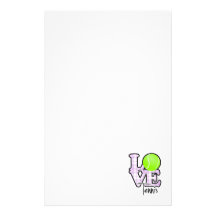 Love Tennis Stationery Design
