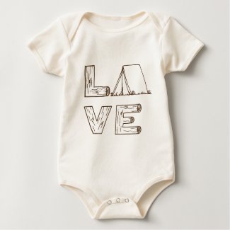 Love Tent Camping Bodysuits