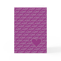 Love Text card, customize