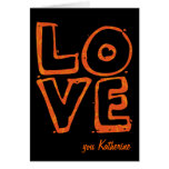 Love Text Design greeting card