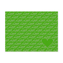 Love Text postcard, customize