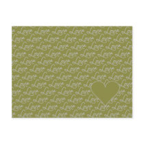 Love Text postcard, customize