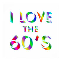 Love the 60's Poster posters