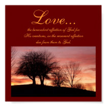 Love..., the benevolent affection...Religious Post posters