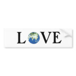 LOVE THE EARTH BUMPER STICKERS