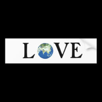 LOVE THE EARTH bumper stickers by celtxian LOVE THE EARTH bumper stickers
