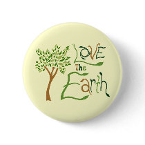 Love the Earth Pinback Buttons
