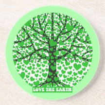 love the earth drink coaster