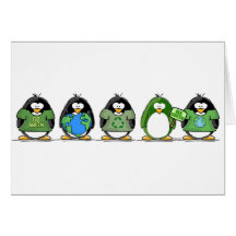 Love the earth penguins card