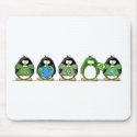 Love the earth penguins mousepads