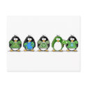 Love the earth penguins postcards