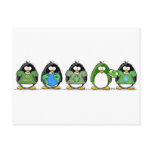 Love the earth penguins post cards