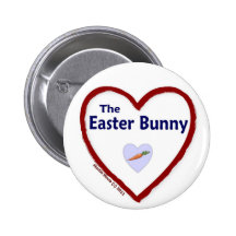 Love The Easter Bunny Pinback Button