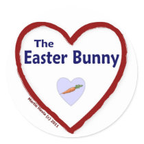 Love The Easter Bunny Stickers