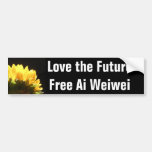 "Love the Future - Free Ai Weiwei" Bumperstickers Bumper Stickers