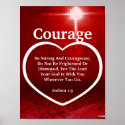 Love The Light Of Courage Biblical Verse-Cust. posters