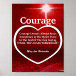 Love The Light Of Courage Quote-Customize Posters