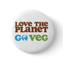 Love the Planet Go Veg button