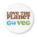 Love the Planet Go Veg magnet