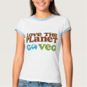 Love the Planet Go Veg shirt