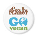 Love the Planet Go Vegan magnet
