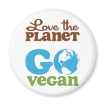 Love the Planet Go Vegan Refrigerator Magnet