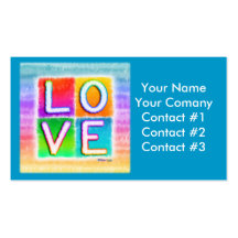 LOVE Themed Business Cards