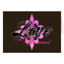 Love- This is My Command Greeting Card