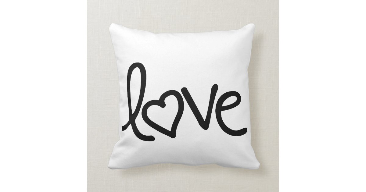 Love Throw Pillow Zazzle 3067