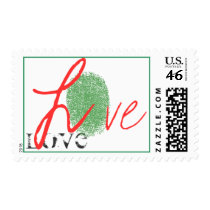 Love Thumbprint Postage postage