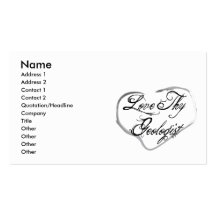 Love Thy Geologist Business Card Template