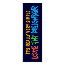 Love Thy Neighbor Bookmark - business cards