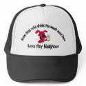 Love thy neighbor dogs hats by ImpressImages Love thy neighbor dogs hats