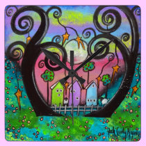 Love Thy Neighbor Wall Clcok wall clocks