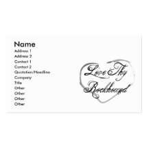 Love Thy Rockhound Business Card Templates