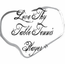 Love Thy Table Tennis Player photo sculptures