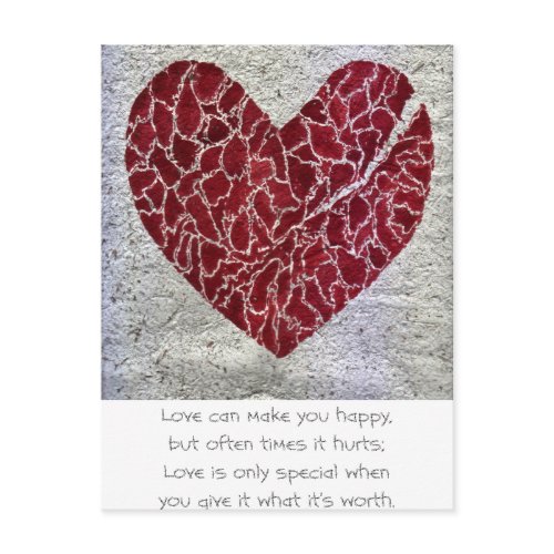 Love til it hurts postcard