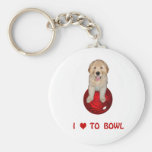 Love to Bowl Shirts and Novelty Gift Items Keychain