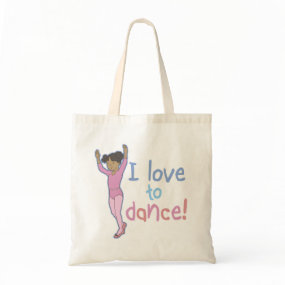 Buy this ballet bag on Zazzle Love To Dance Ballerina bag
