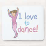 Love To Dance Ballerina mousepads