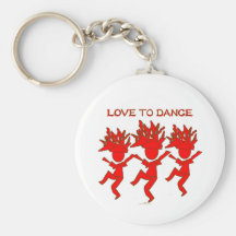 Love To Dance Key Chain