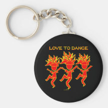 Love To Dance Keychains