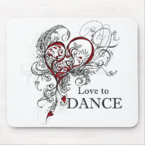 Love to Dance Mousepad mousepads