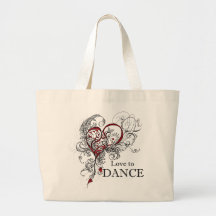 Love to Dance Tote (customizable) Canvas Bag